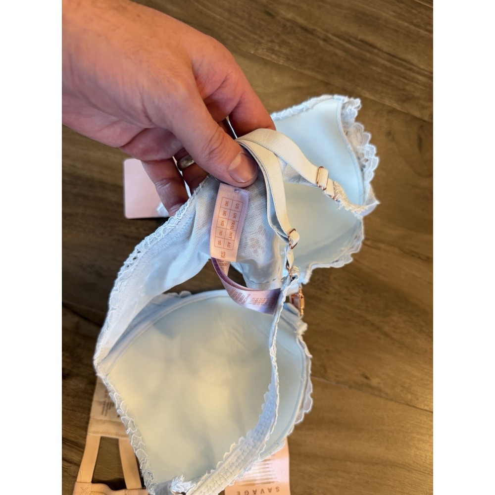 Savage x Fenty Bra 34D Lot Of 4 Corded Lace Balconette Women Rihanna - Picture 7 of 16